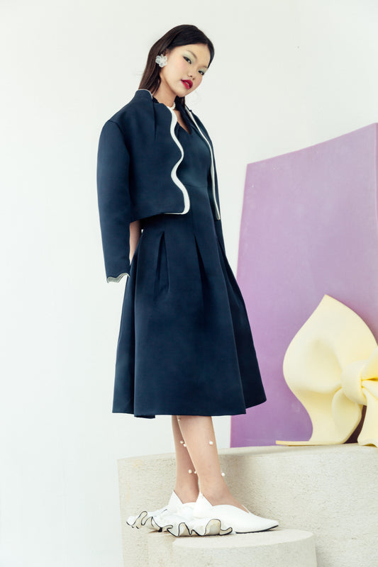 BYAS SEMI-CROPPED BLAZER