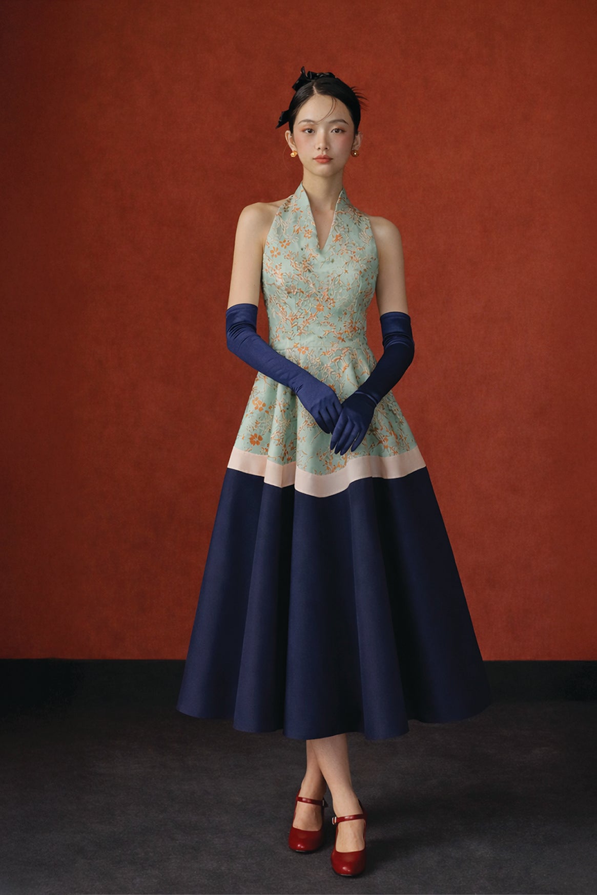 AZURE DRESS IN JADE